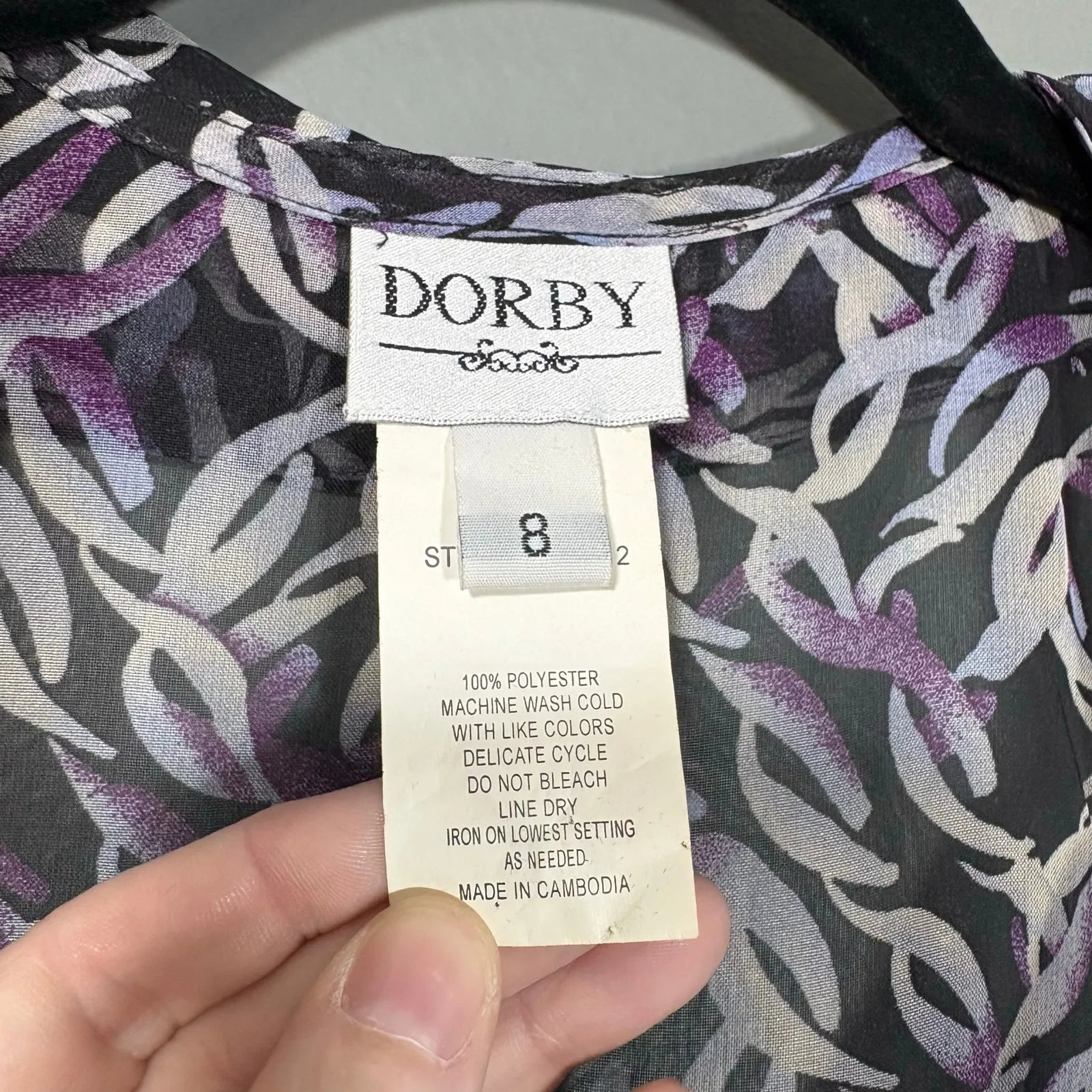 Dorby Women's Vintage Purple Fairycore Semi - Image 5