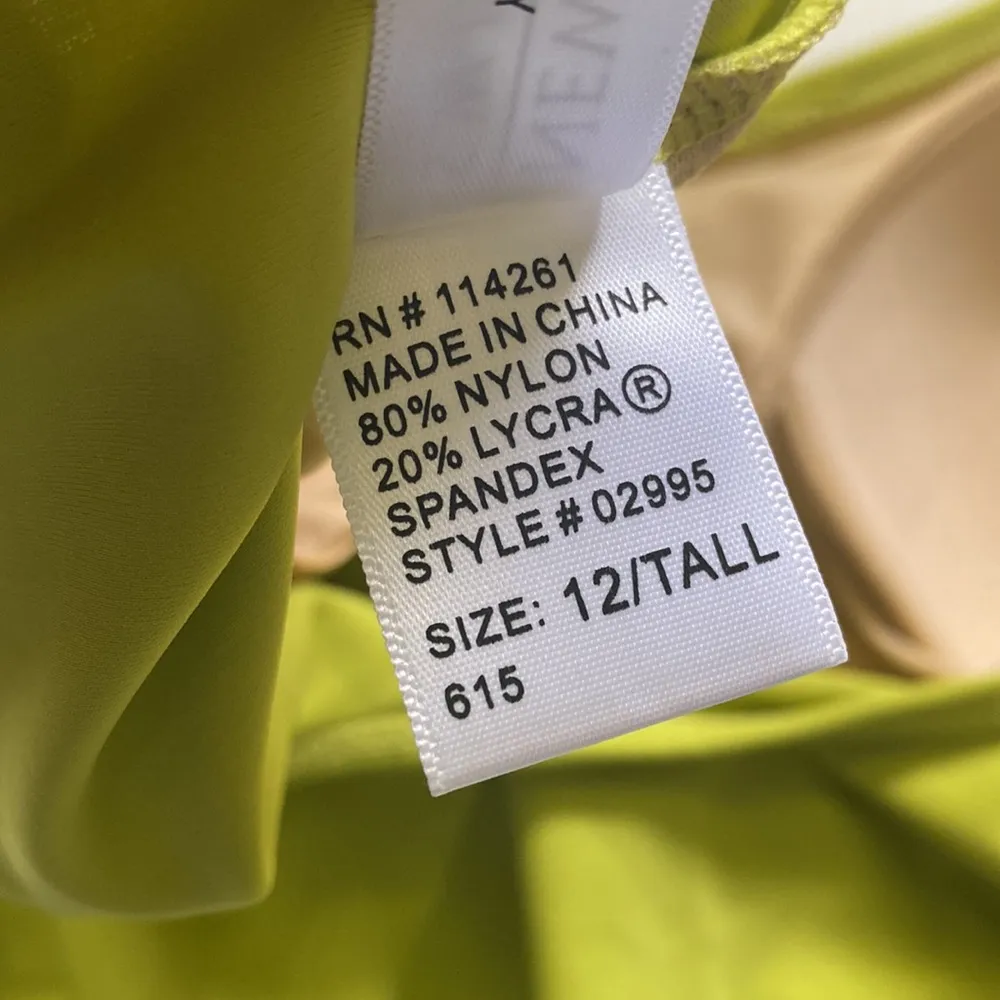 Y2K vintage Newport News bejeweled v-neck one piece swimsuit, size 12 tall - Image 10