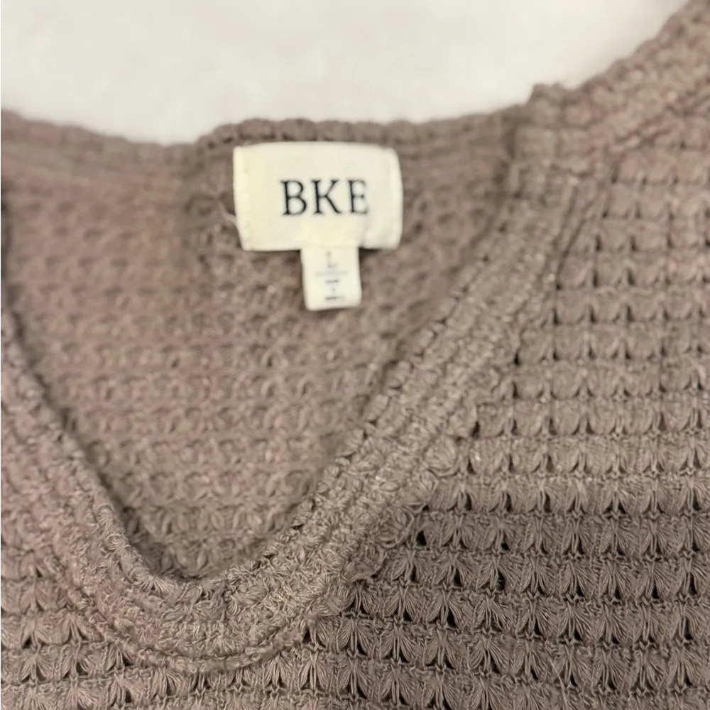 BKE Short Sleeve Knit Tee - Taupe - Image 2