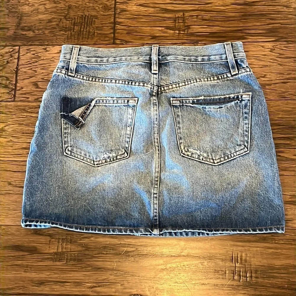 Frame Denim Deaneville Le Mini Skirt Size 27 - Image 2