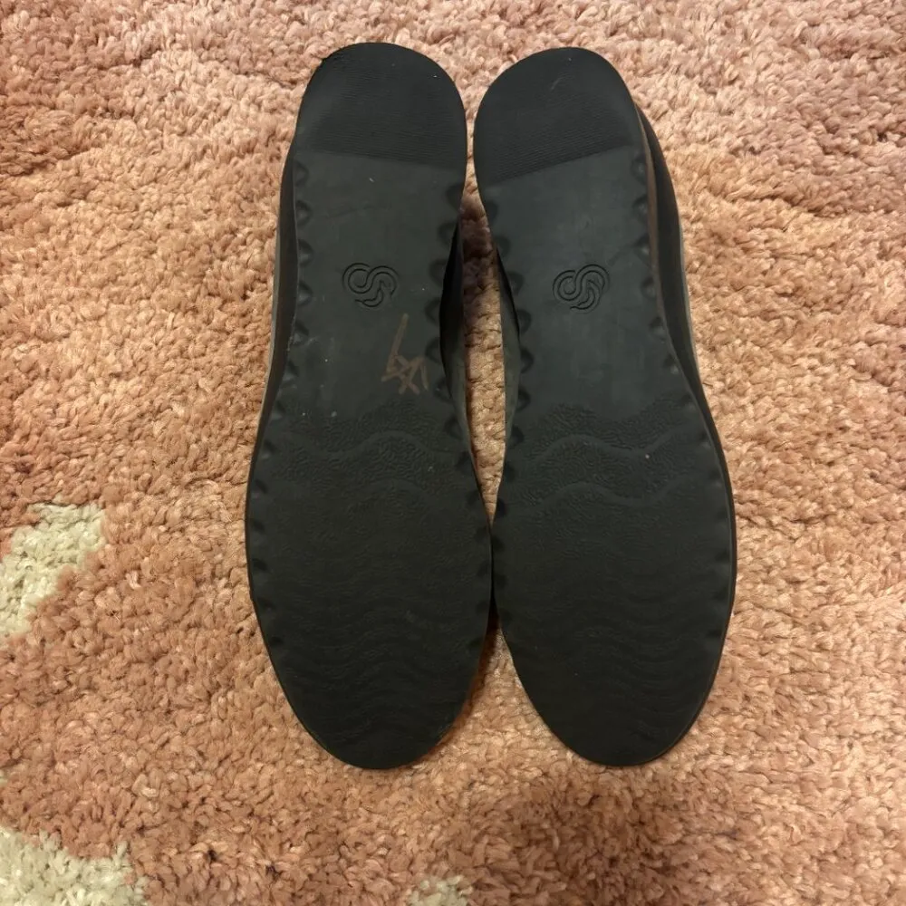 Clarks Cloudsteppers Shoes Women's 9M Dash Gray Slip On Caddell Dash Wedge Pump Size 9 - Image 2