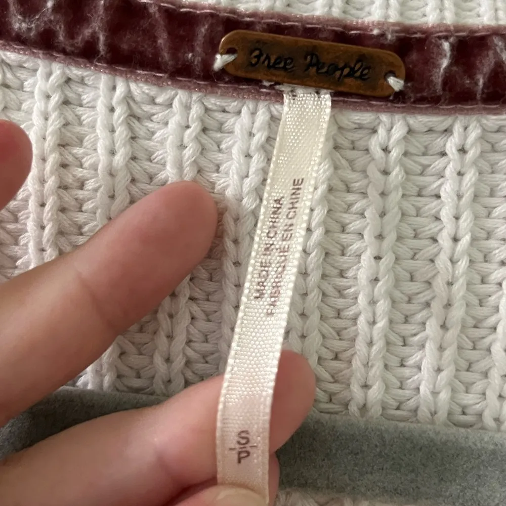 Damsel Cotton Pullover Sweater in White Size S - Image 7