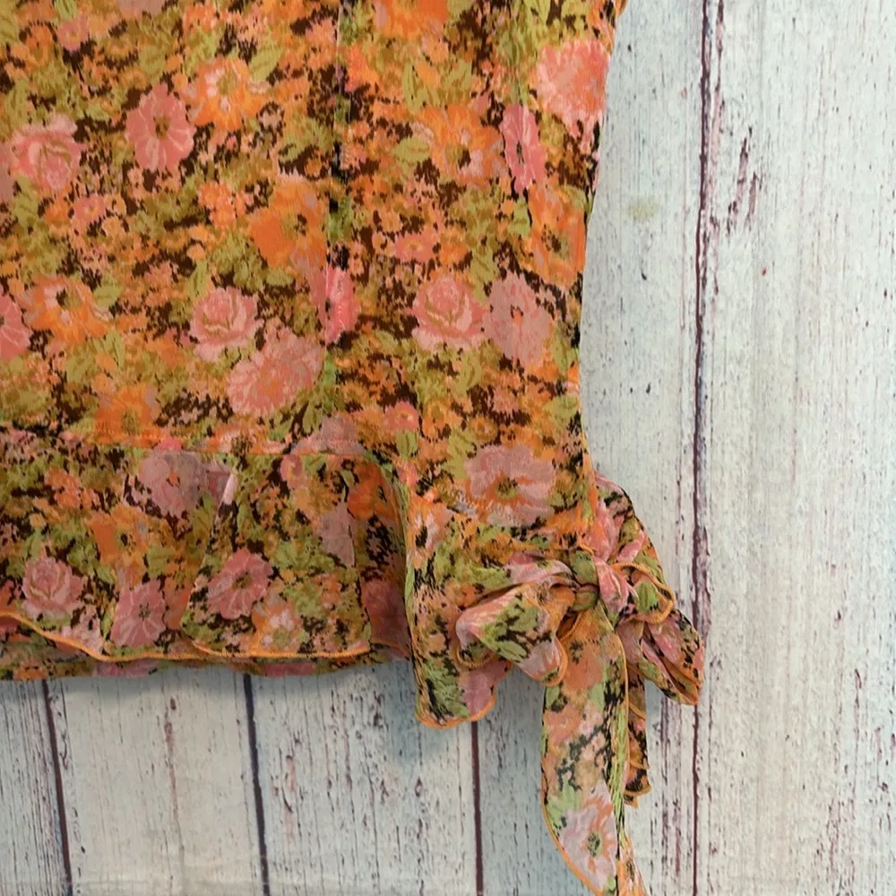 NWT Open Edit Ruffle Sleeveless Crop Top - Image 8