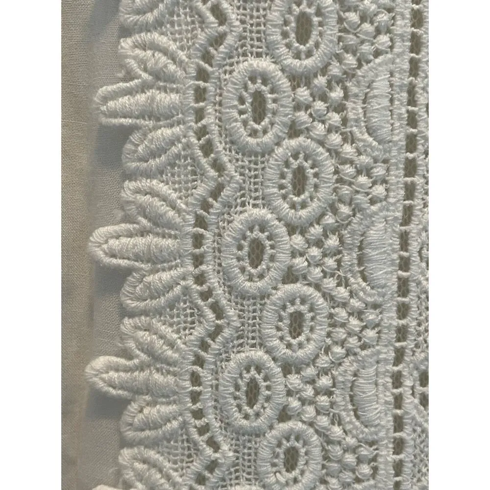 Anthropologie Maeve Ivory Crescent Street Crochet Blouse size 4 - Image 5