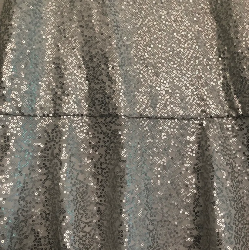 Sequin Metallic Silver Peplum Top Small - Image 7