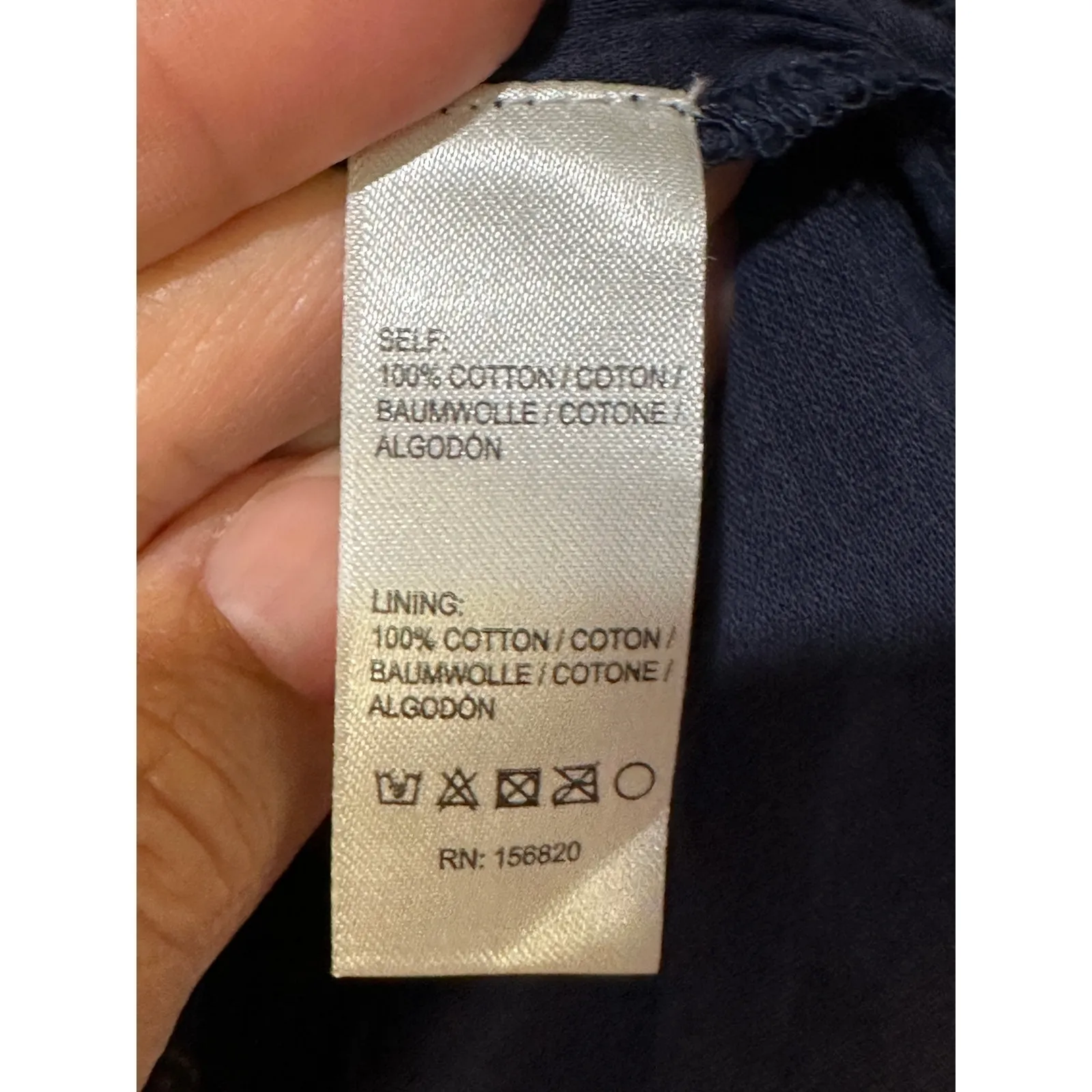 Allison New York Flora Mini Dress Navy Floral Sz 4 NWT Smocked Back Long Sleeves Blue - Image 15