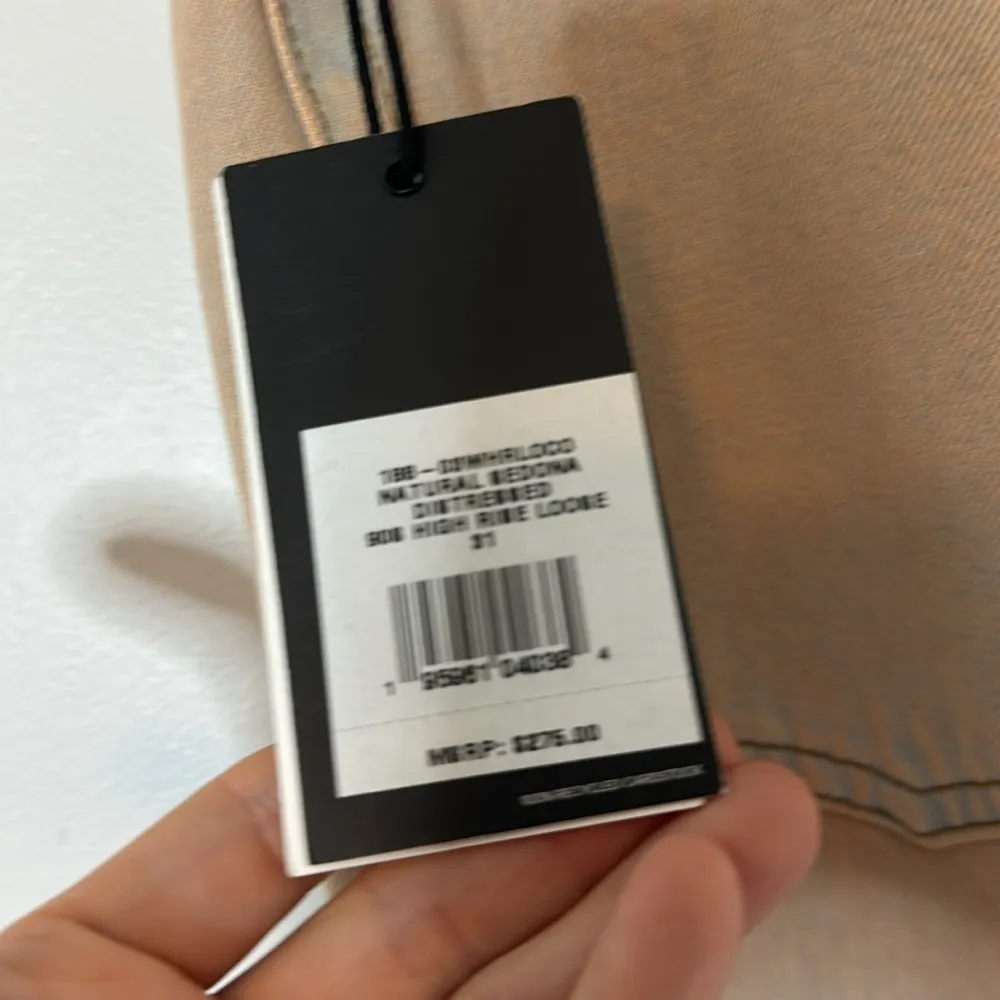 Redone NWT 90's Destroyed Straight-Leg Jeans size 31 high rise loose - Image 8