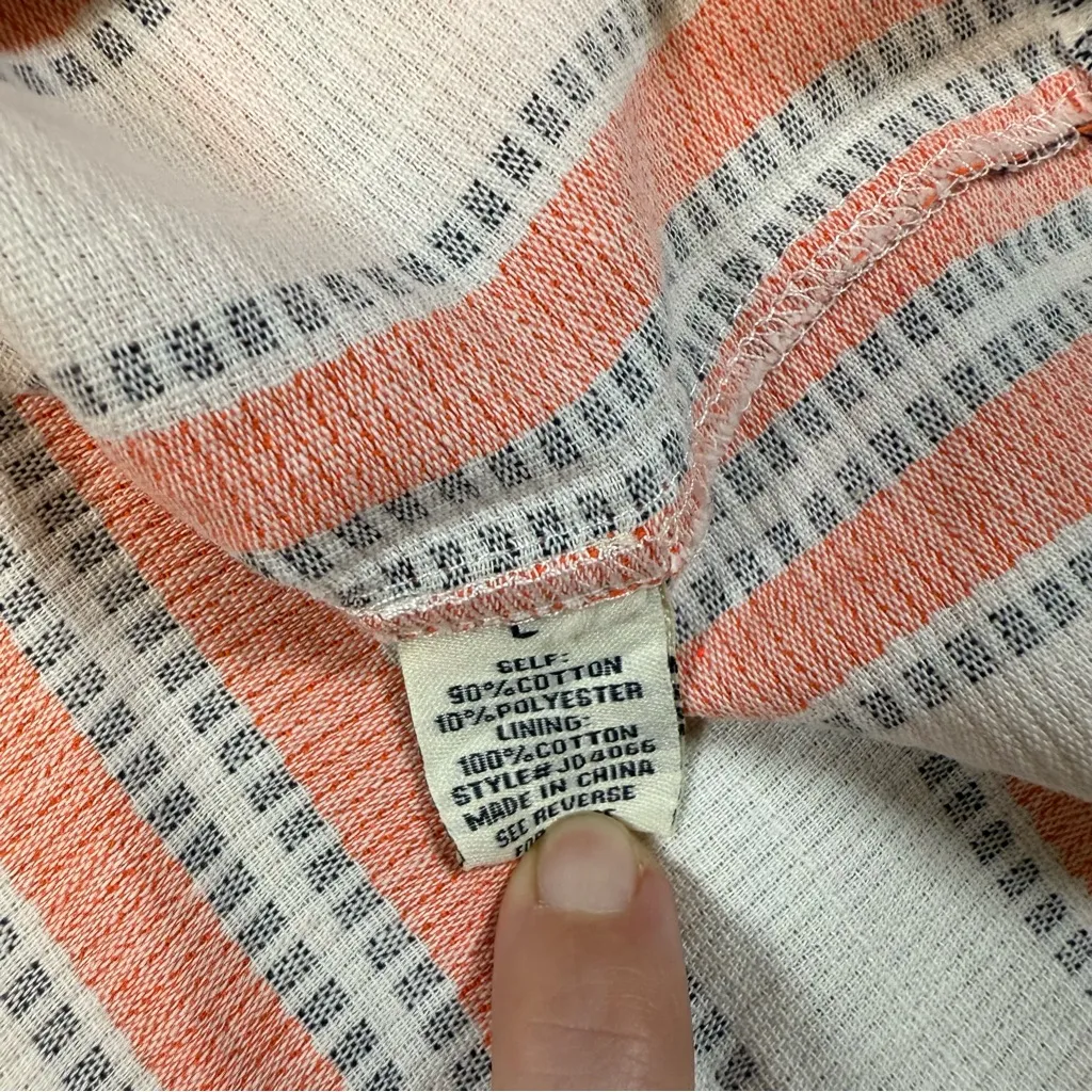 Jealous Tomato Women's Orange & White Halter Neck Sleeveless MIDI Dress Size L - Image 5