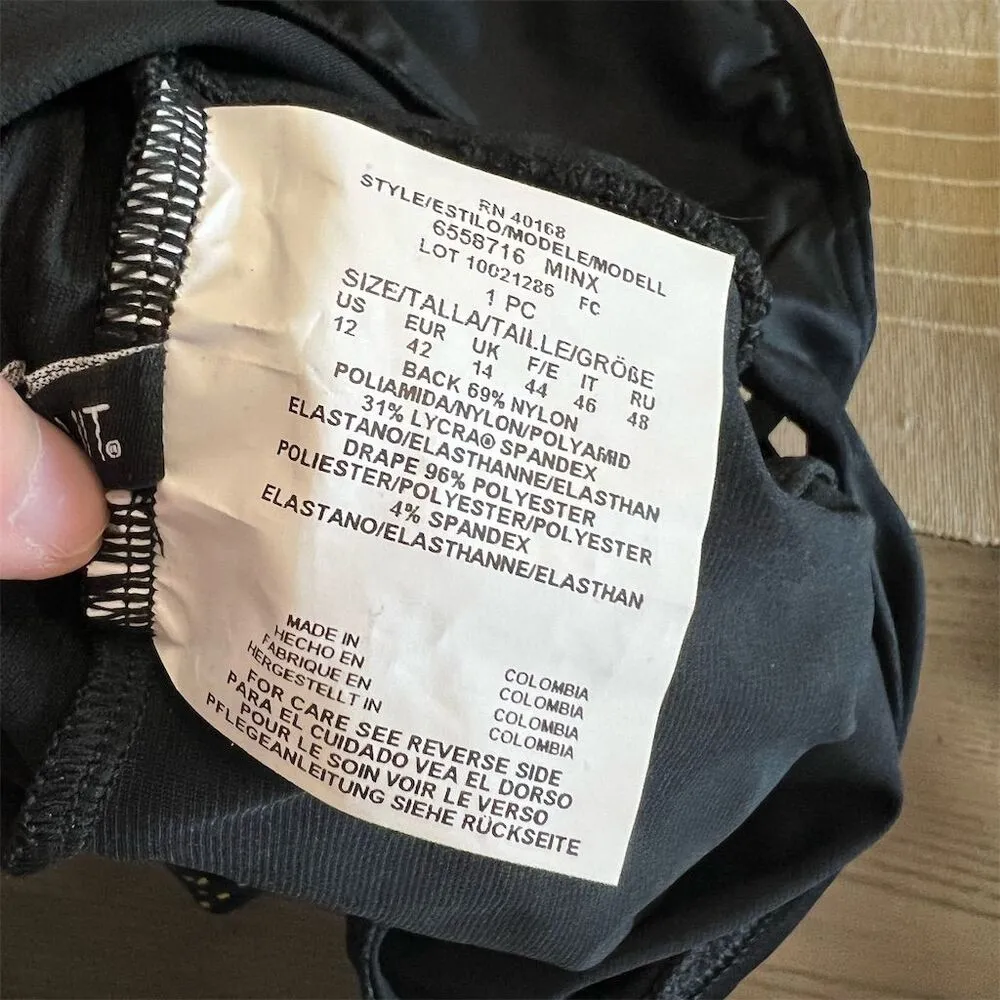 Miraclesuit One Shoulder One Piece Swimsuit Multicolor Size 12 Twist-Front minx - Image 5