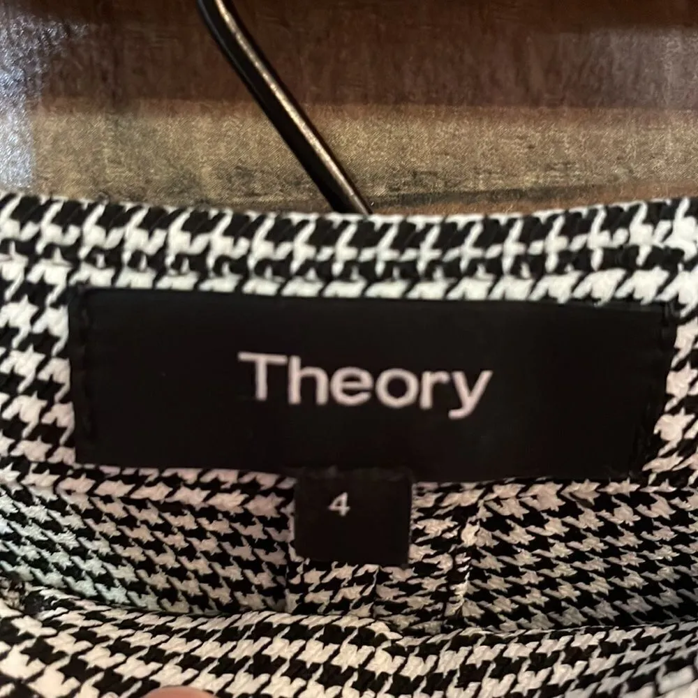 Theory Classic Skinny Pant in Houndstooth - Image 5