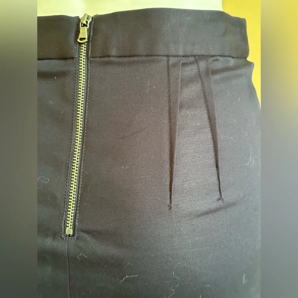 Pencil Sz 8 Blue Pink Paisley Print Knee Length Stretch Line… - Image 5