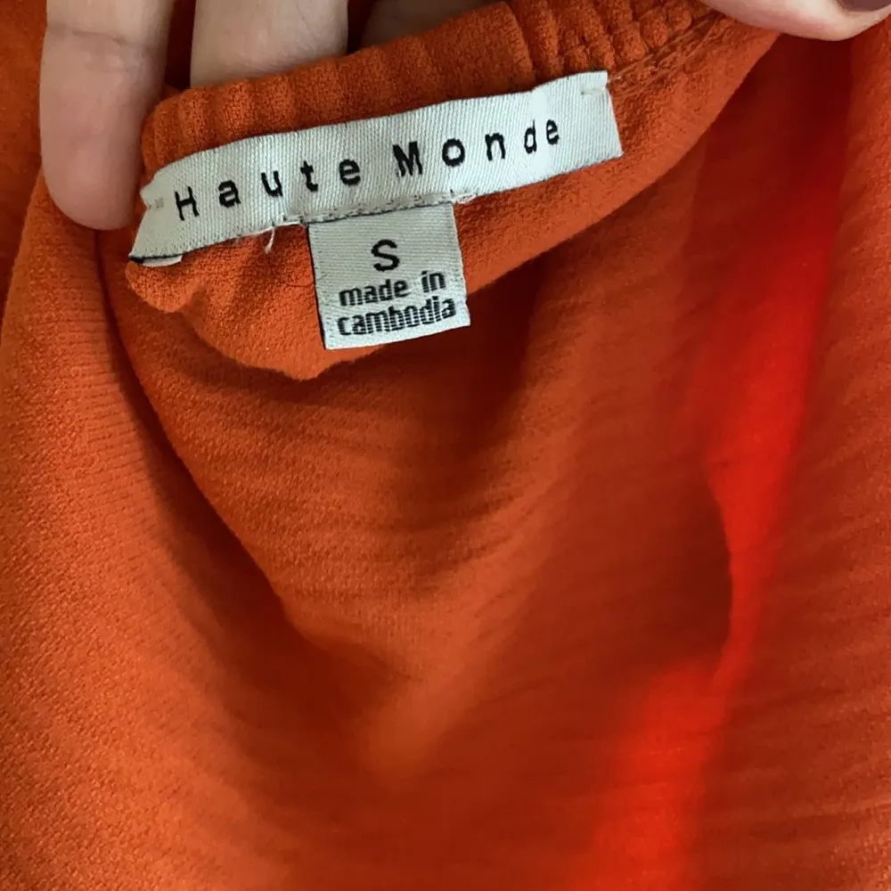 Tangerine bardot off the shoulder romper - Image 4