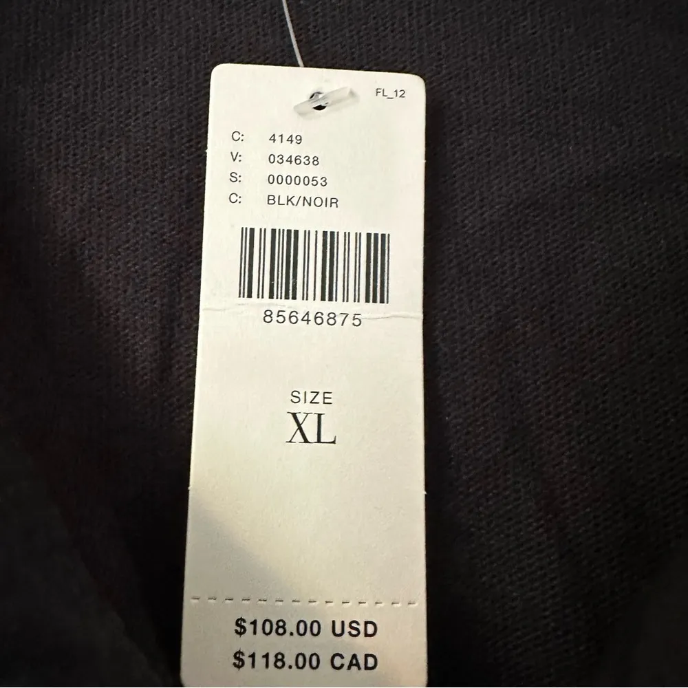 Anthropologie Daily Practice Offside Mini Dress Black Womens XL New - Image 8