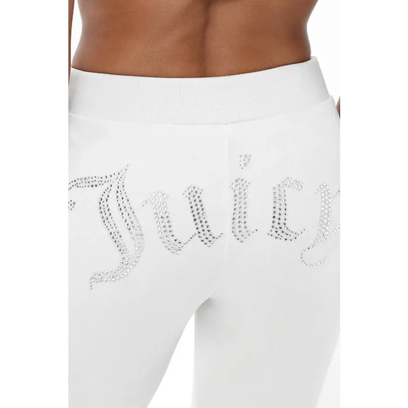 NWOT Juicy Couture OG Bling Velour Track Pants in Angel Size XL - Image 3