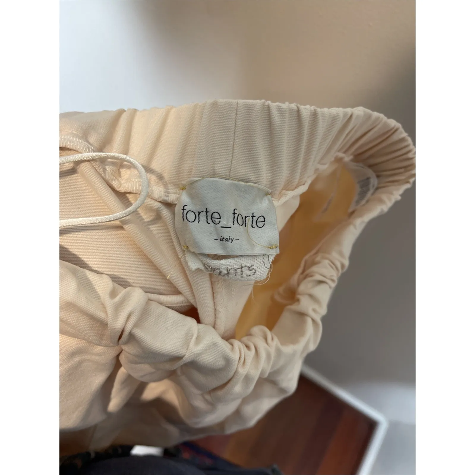 Forte Forte Baby‎ Pink Elastic Waist Cotton Wide Leg Pants Small 1 - Image 9