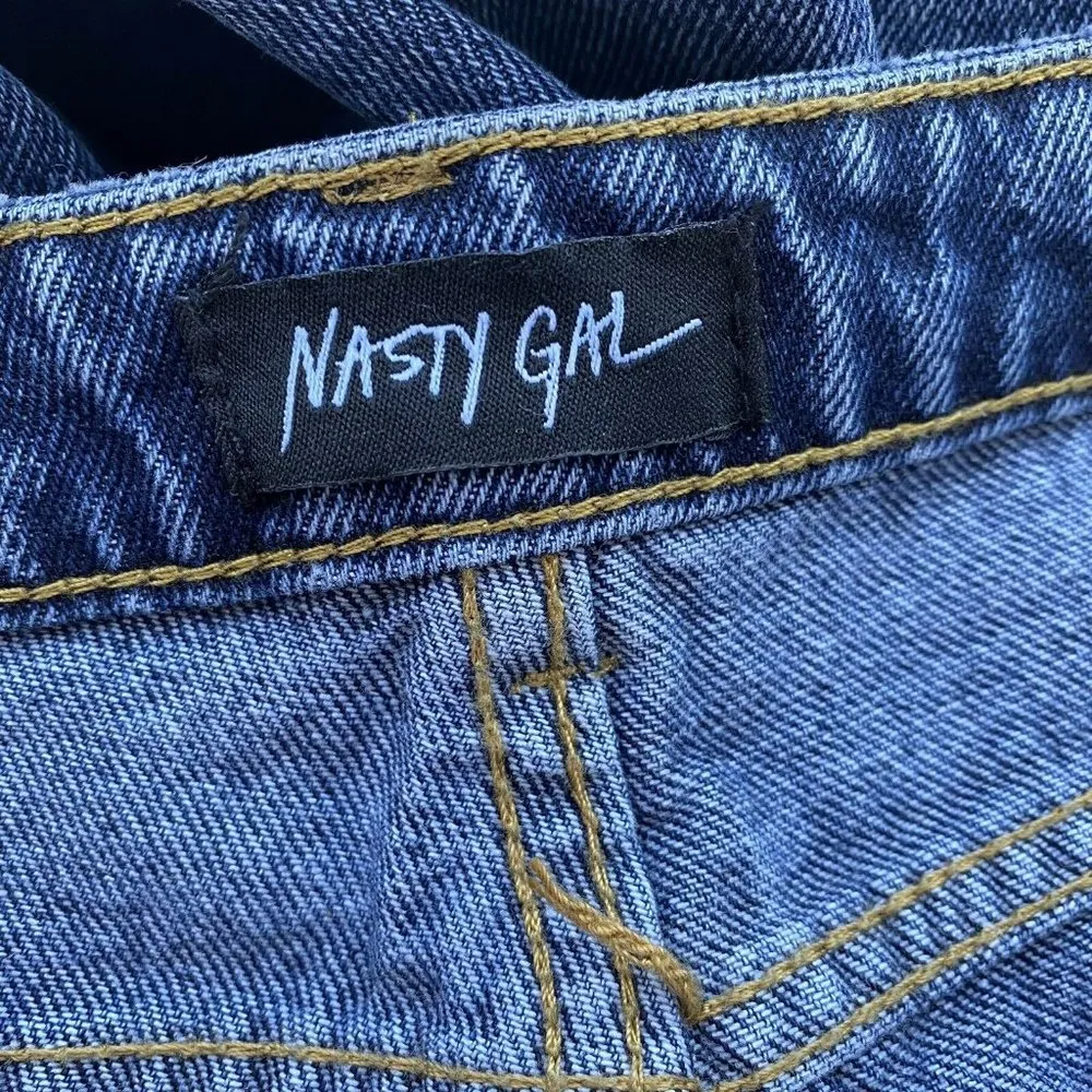 New Nasty Gal Women’s Size UK 10 US 6 On the Move High-Waisted Mom Denim Jeans - Image 7