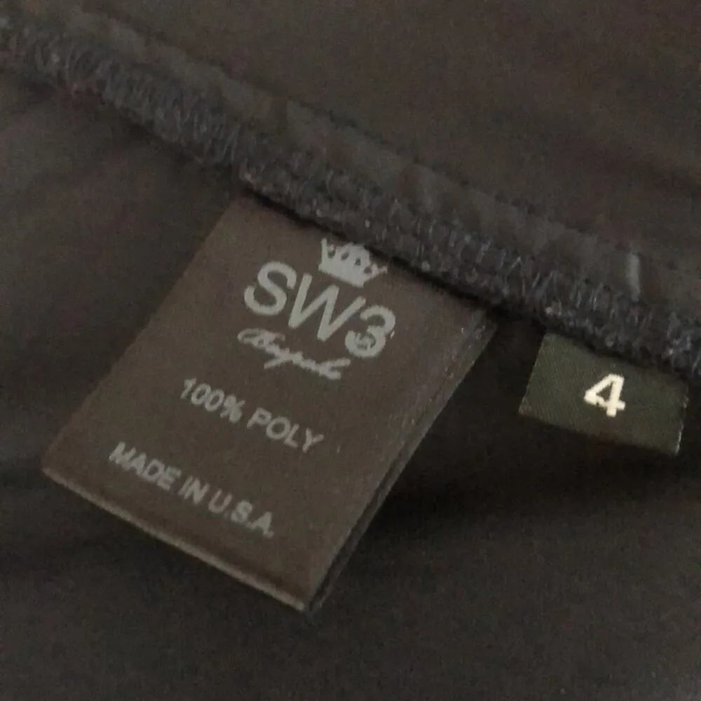 SW3 Bespoke Kensington Lace Flare Bell Bottom Pants Blue Size 4 - Image 5