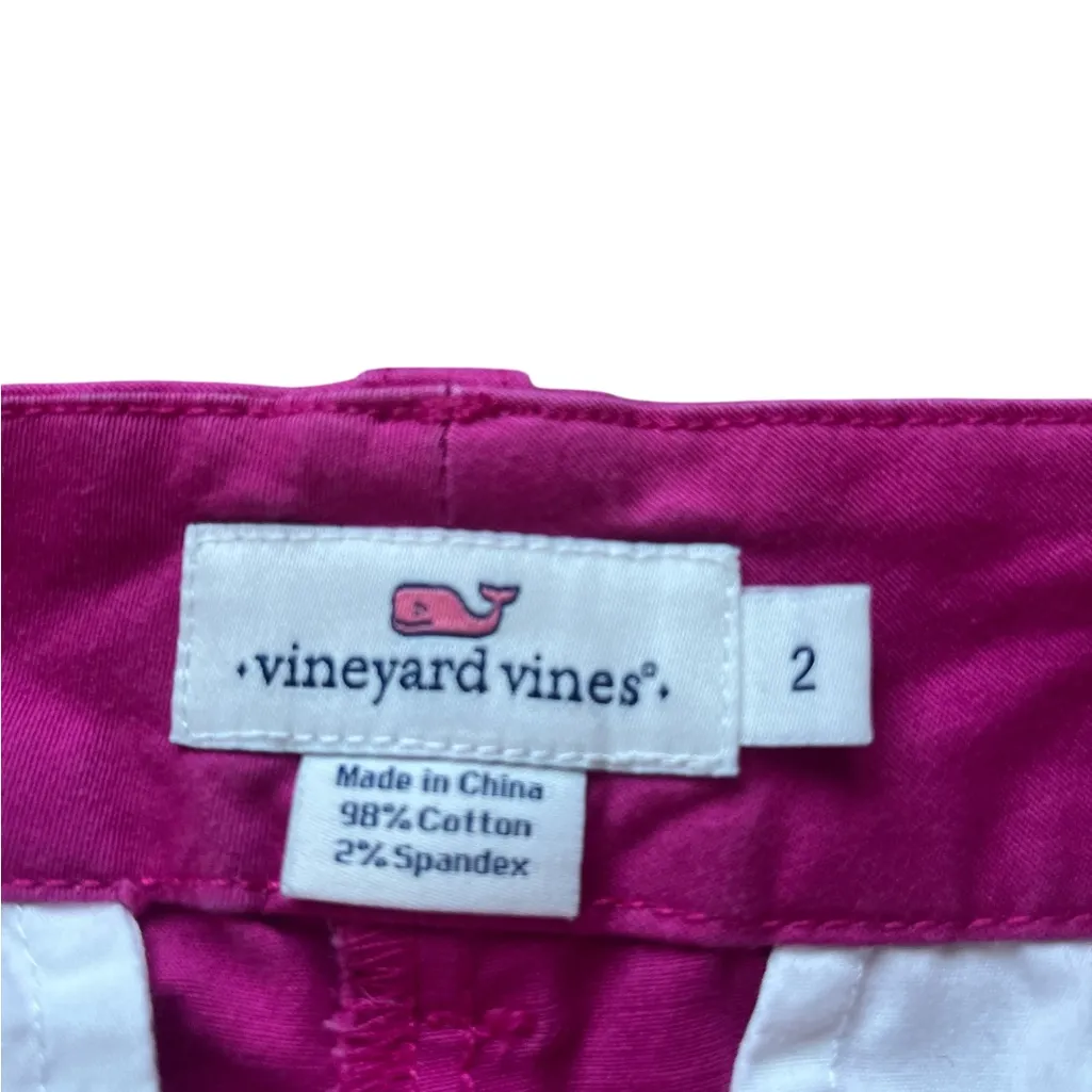 Vineyard Vines 3” Hot Pink Shorts Size 2 - Image 7
