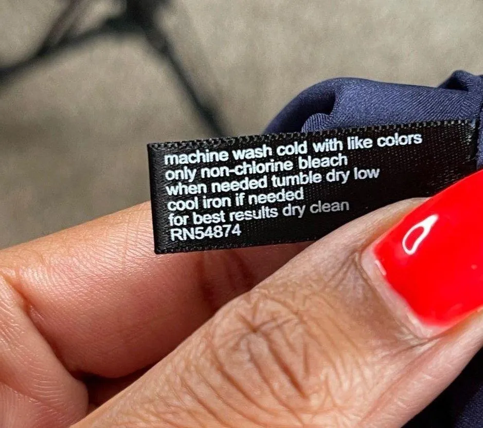 THE LIMITED | Navy Blue Polka Dot Pencil Skirt Sz 4 - Image 10