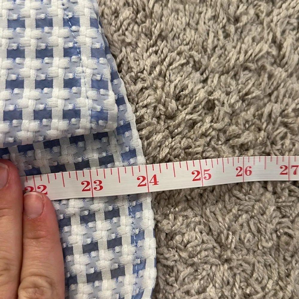 NWT American Thread purple and white patterned mini dress Sz S - Image 7