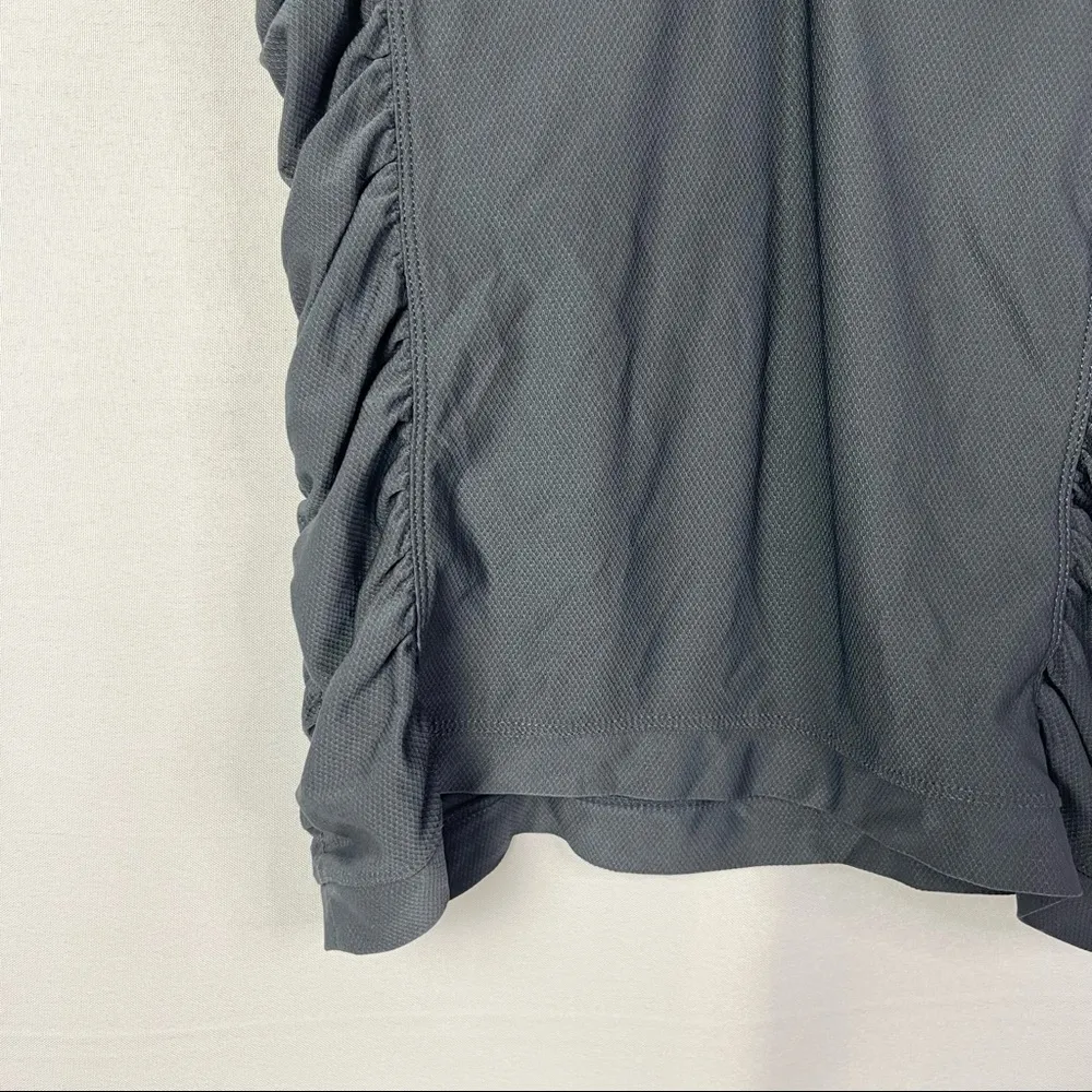 Athleta Gray Ruched Side Birdie Short Sleeve Golf Polo XS - Image 4