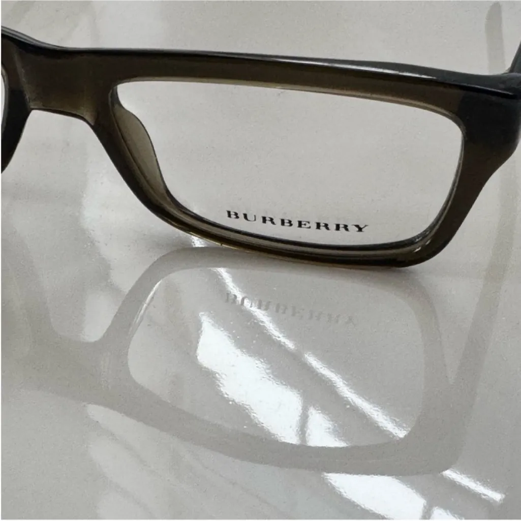 Burberry Black Bold Rectangular Glasses - Image 5