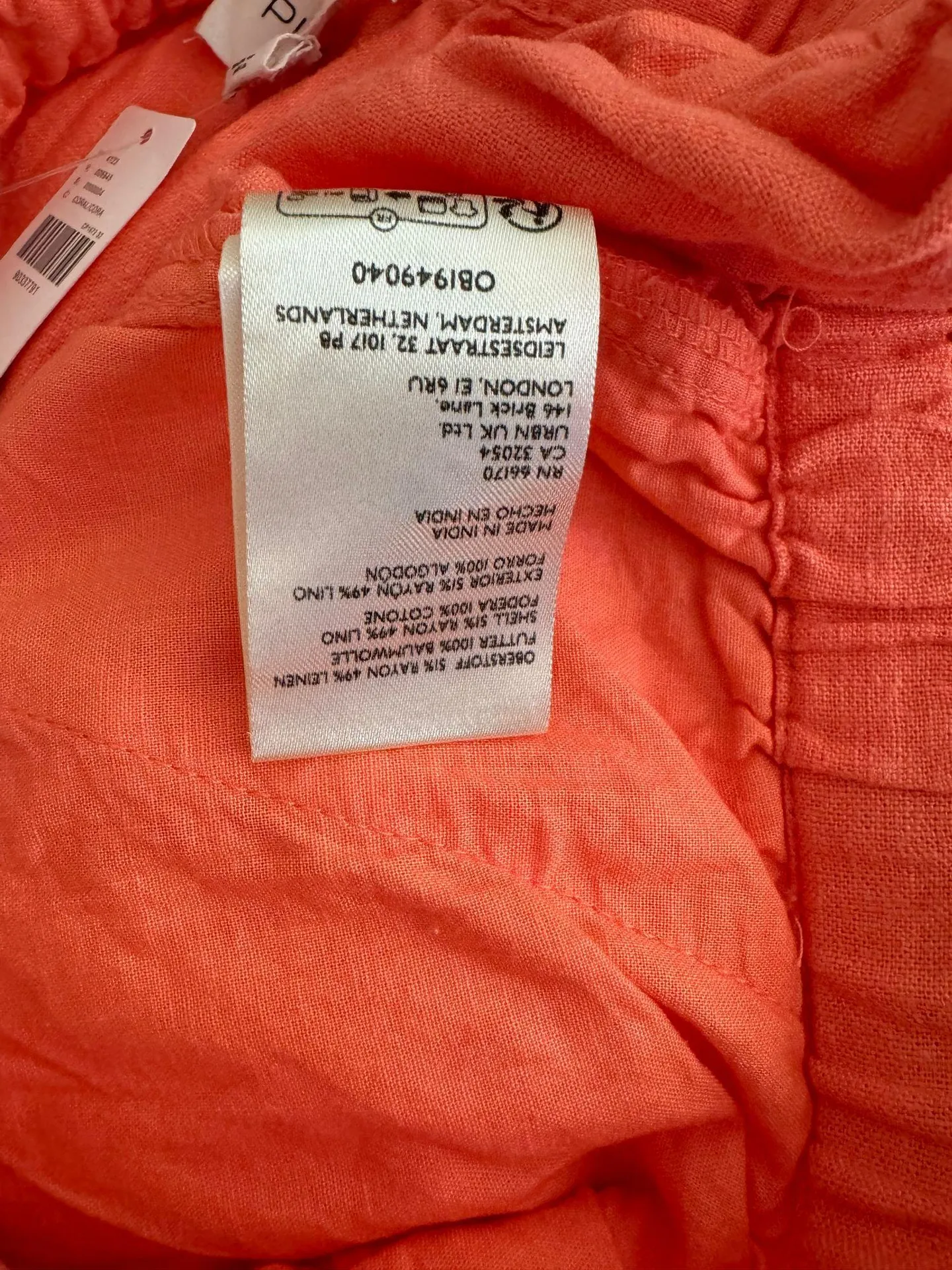 Pilcro Embroidered Beach Linen Cargo Pants - Image 18