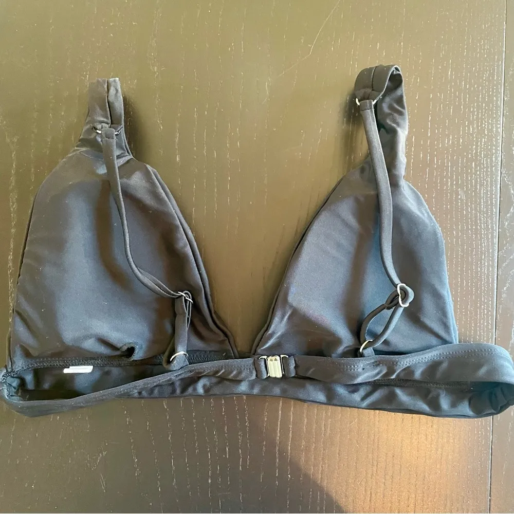 New Boutique Black bikini minimalist emo goth high waist size medium witchy - Image 5