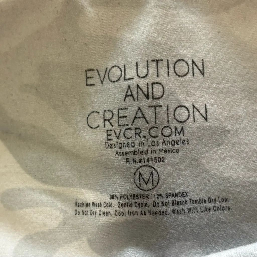 Evolution and Creation Gray & White Camouflage Leggings‎ Athletic - Image 7