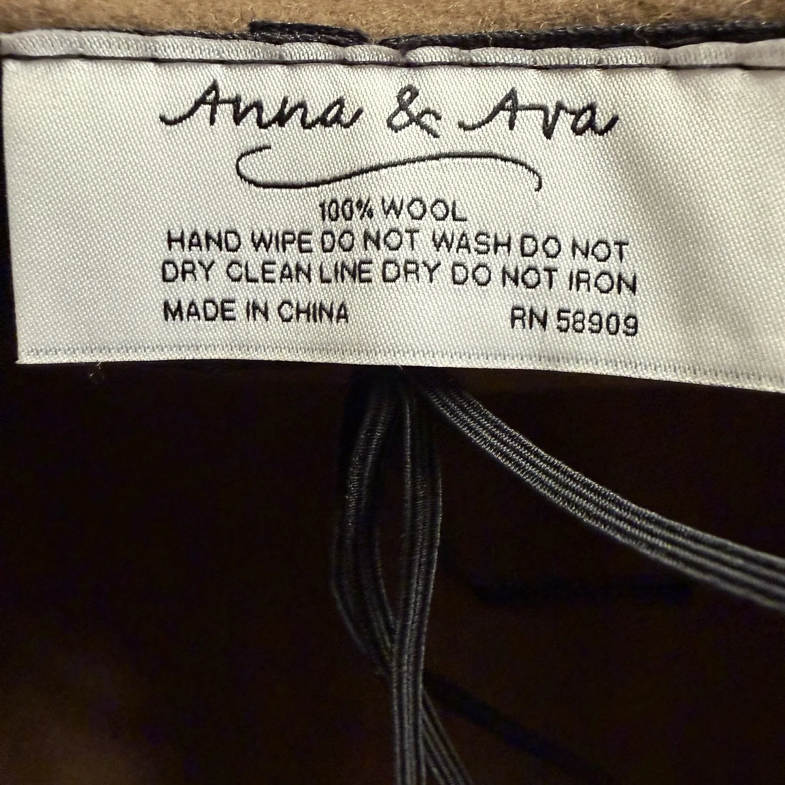 Anna & Ava Women 100% Wool Fedora Hat Brown Western Rancher Wide Brim Boho Fall - Image 8