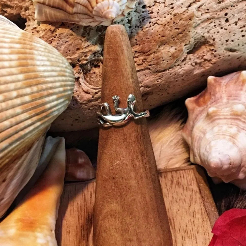 Lizard Sterling Silver Toe Ring Midi Ring - Image 2