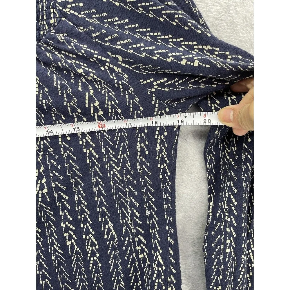 Lucky Brand Women's Blouse Tunic Blue Size Small Smocked Relaxed Long Sleeve - Image 8