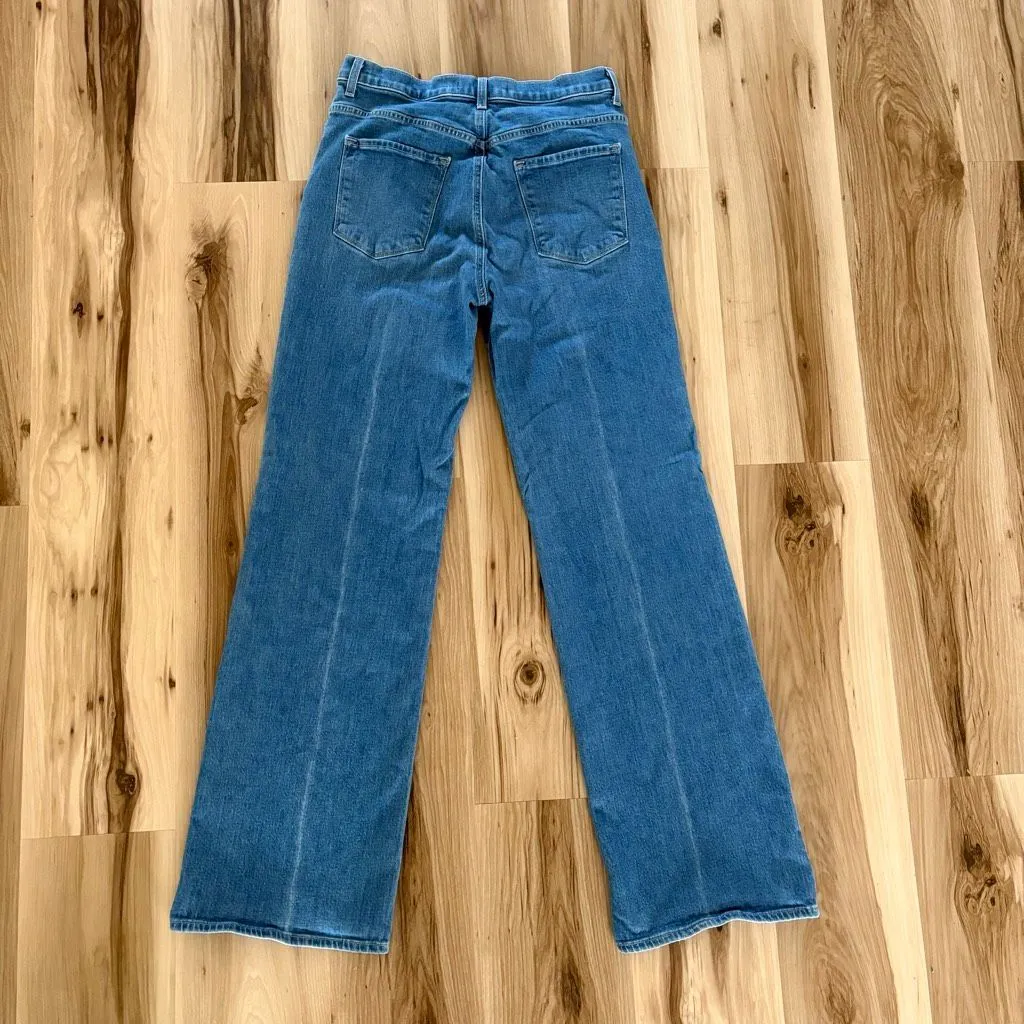 J Brand Joan High-Rise Wide-Leg Jeans in Alto size 30 - Image 4