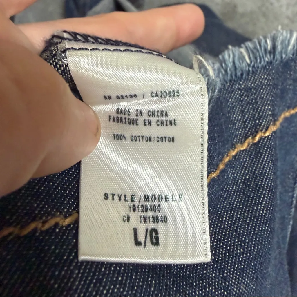 Guess Y2K Denim McBling Button Down Shirt Size Large - Image 8