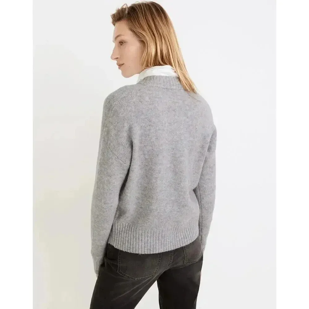 Madewell Women's York Half-Zip Pullover Sweater size S - Image 6