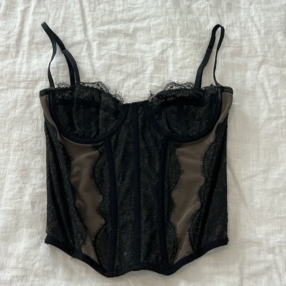 Out from Under Modern Love Corset Lace Small Washed Black - Image 3