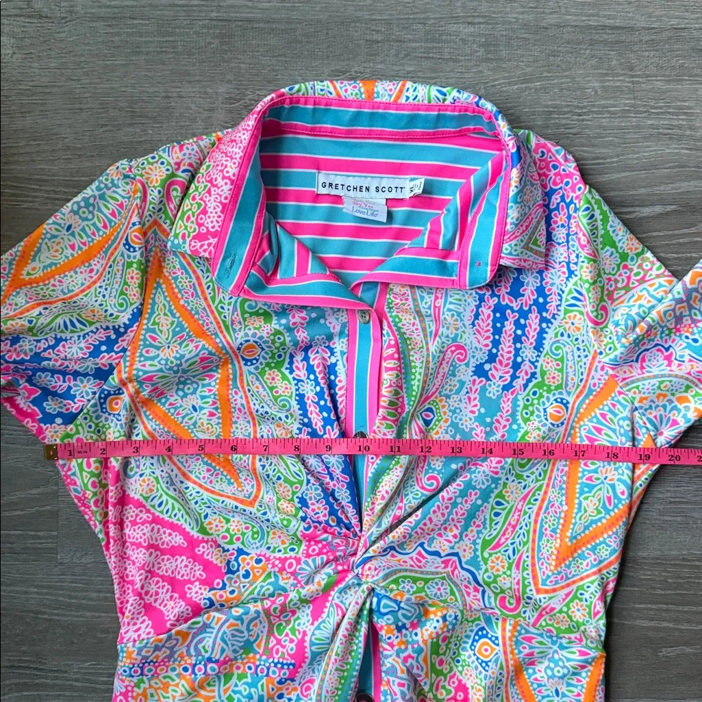 GRETCHEN SCOTT TWIST AND SHOUT DRESS GRAND BAZAAR BRIGHTS XL Pink - Image 13