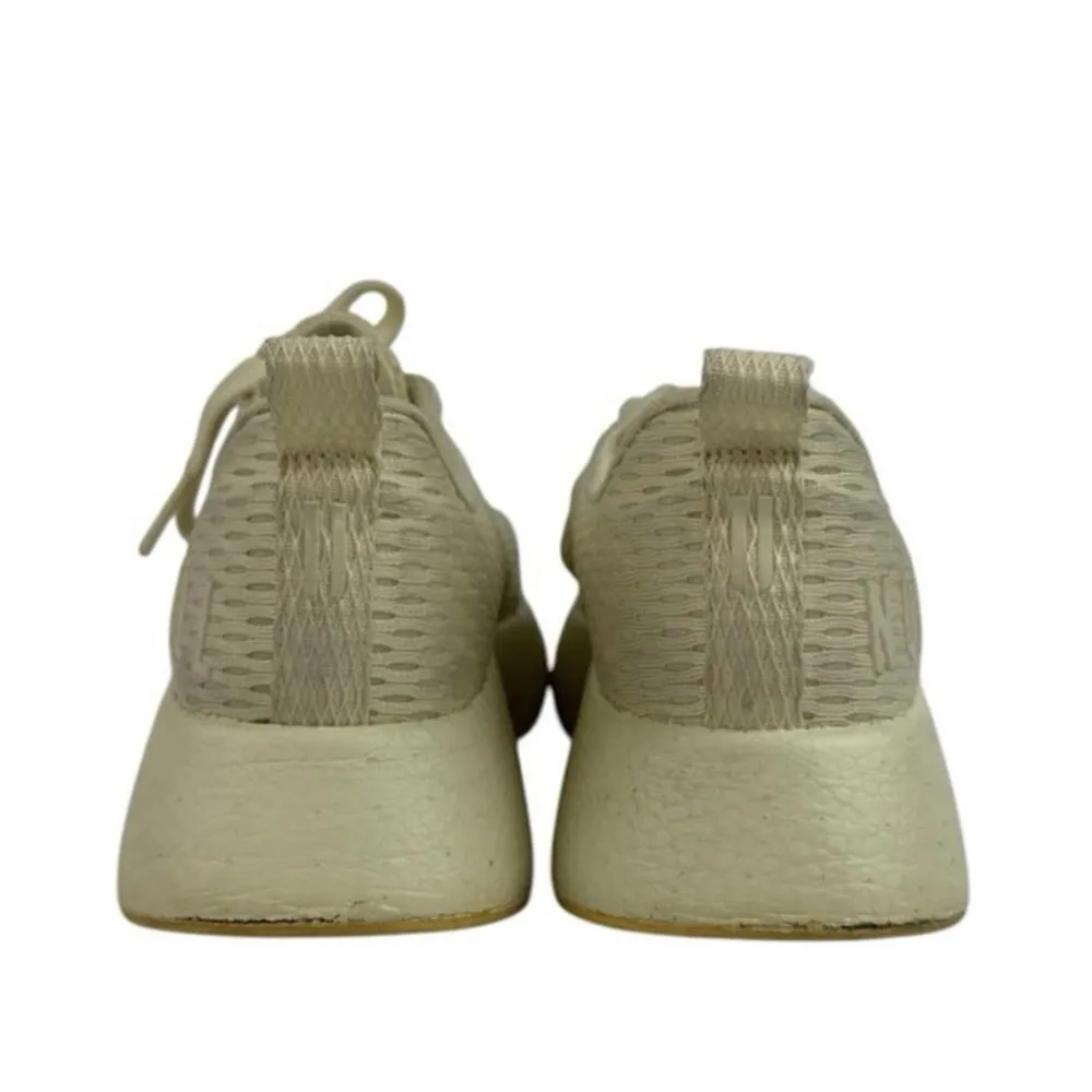 Nobull Journey Unisex Gray Cream Lace Up Athletic Running Sneakers Shoes M6.5/W8 - Image 3