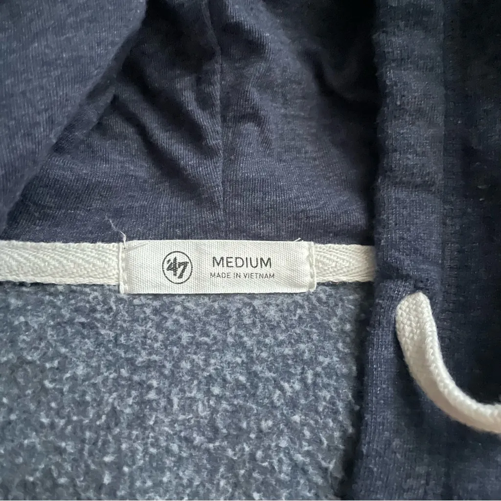 Astros '47 Brand Blue and Orange Hoodie Size Medium - Image 3