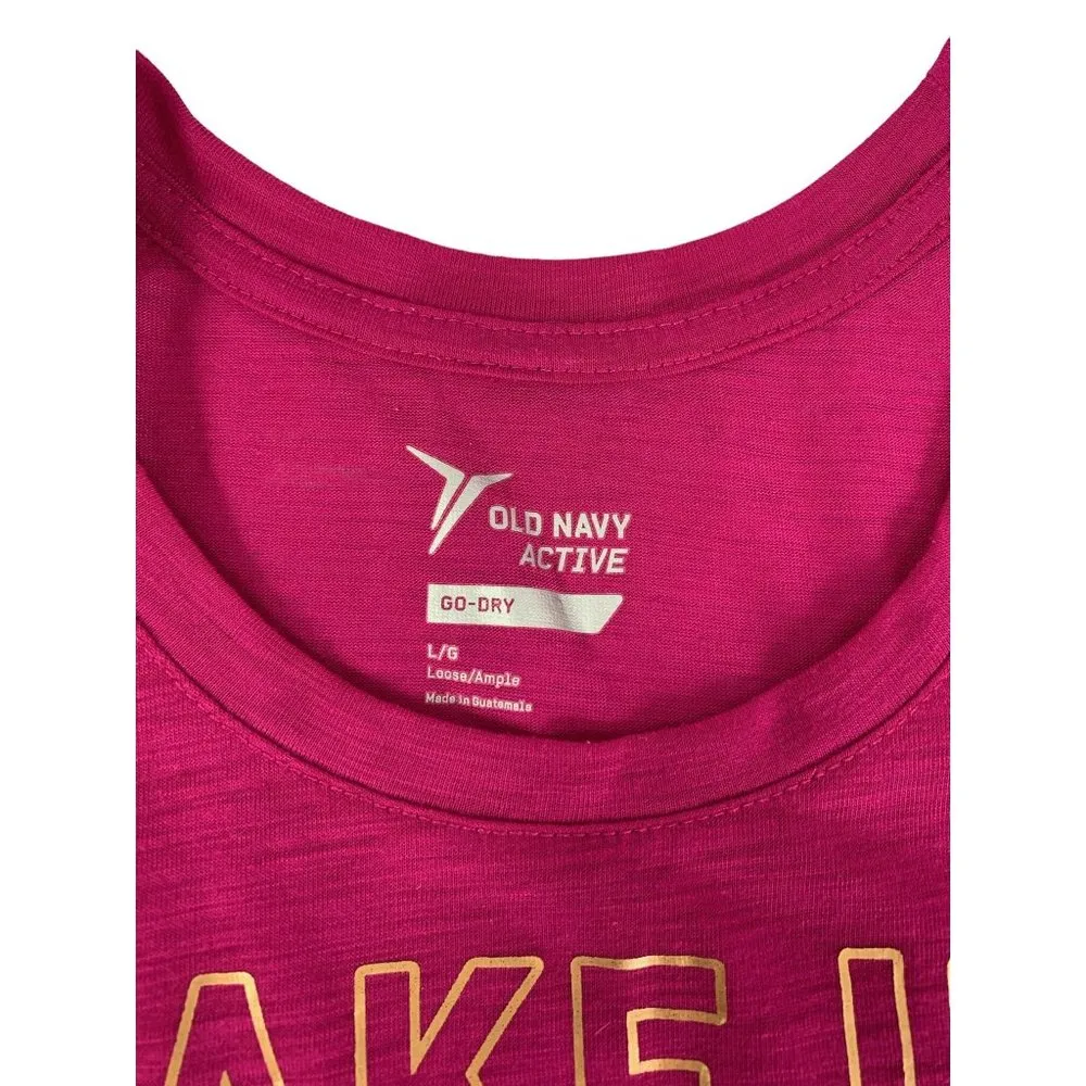 Old Navy Active Women's Fuchsia Workout Tank Top - Image 3