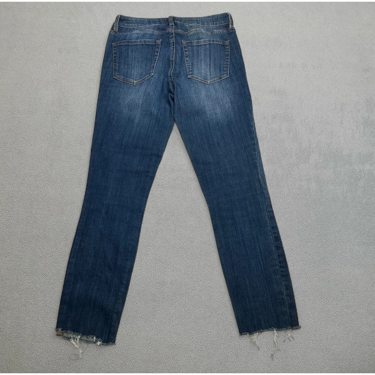 PacSun Jeans Womens Blue 23 Mid Rise Skinniest Medium Frayed Hem Stretch Denim - Image 2