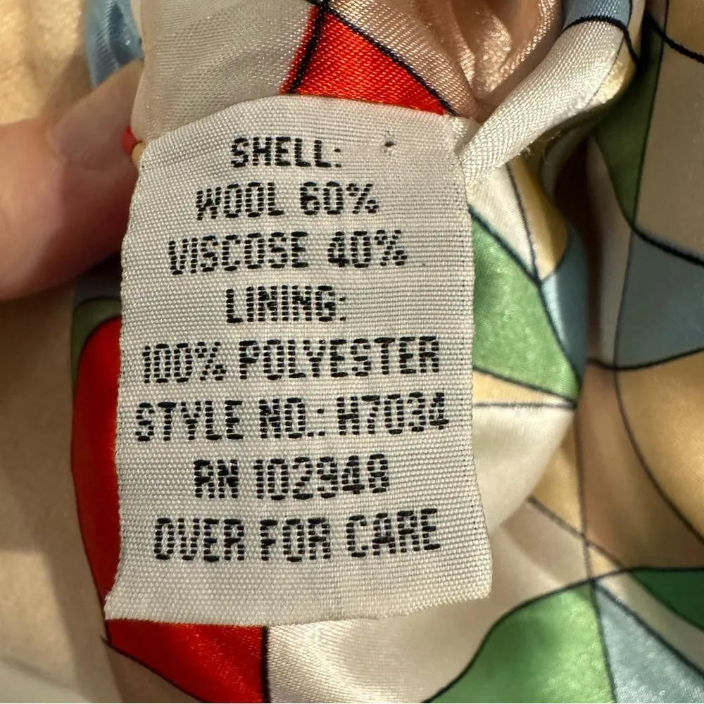 Anthropologie Tulle Wool Blend Short Ivory Ecru Jacket Office Business Casual Sm - Image 5