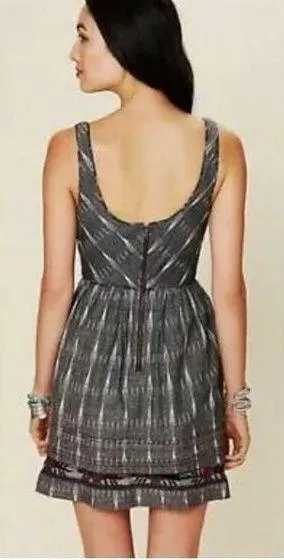 Free People New Romantics WeatherVane Ikat Print Sleeveless Midnight Emb… - Image 2