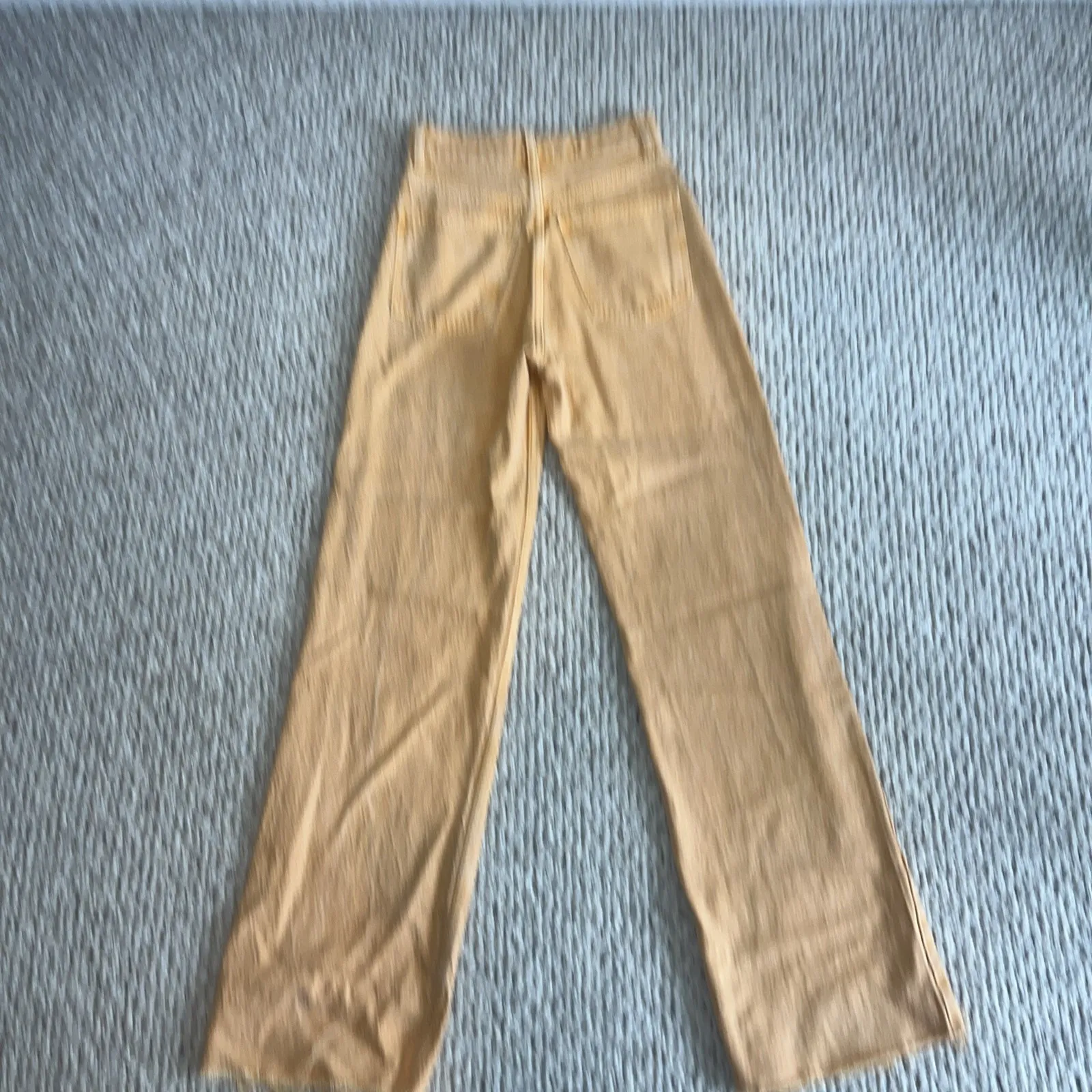 Zara Women's High Rise Casual Wide Leg Orange Casual Jeans 00 - Image 5