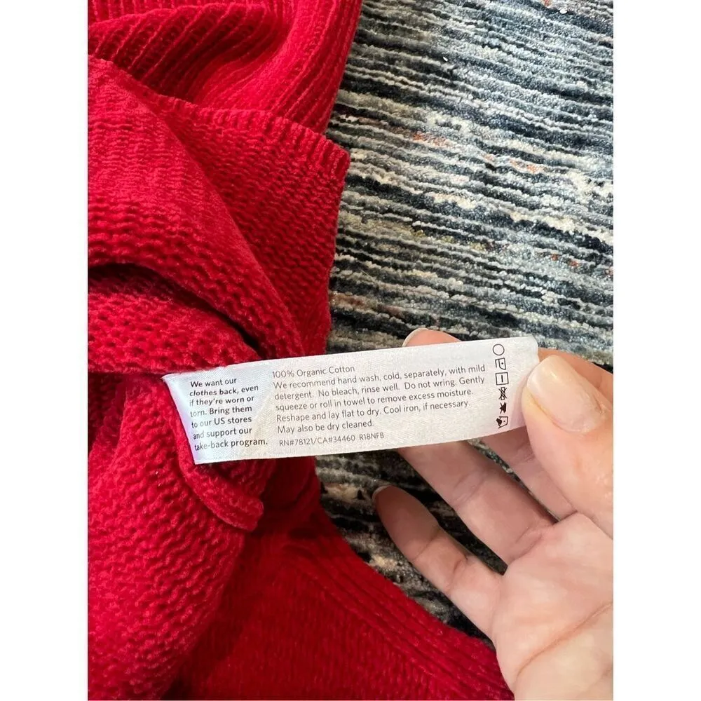 Eileen Fisher Red Pullover Sweater Flare Sleeve Womens plus Size 1X - Image 6