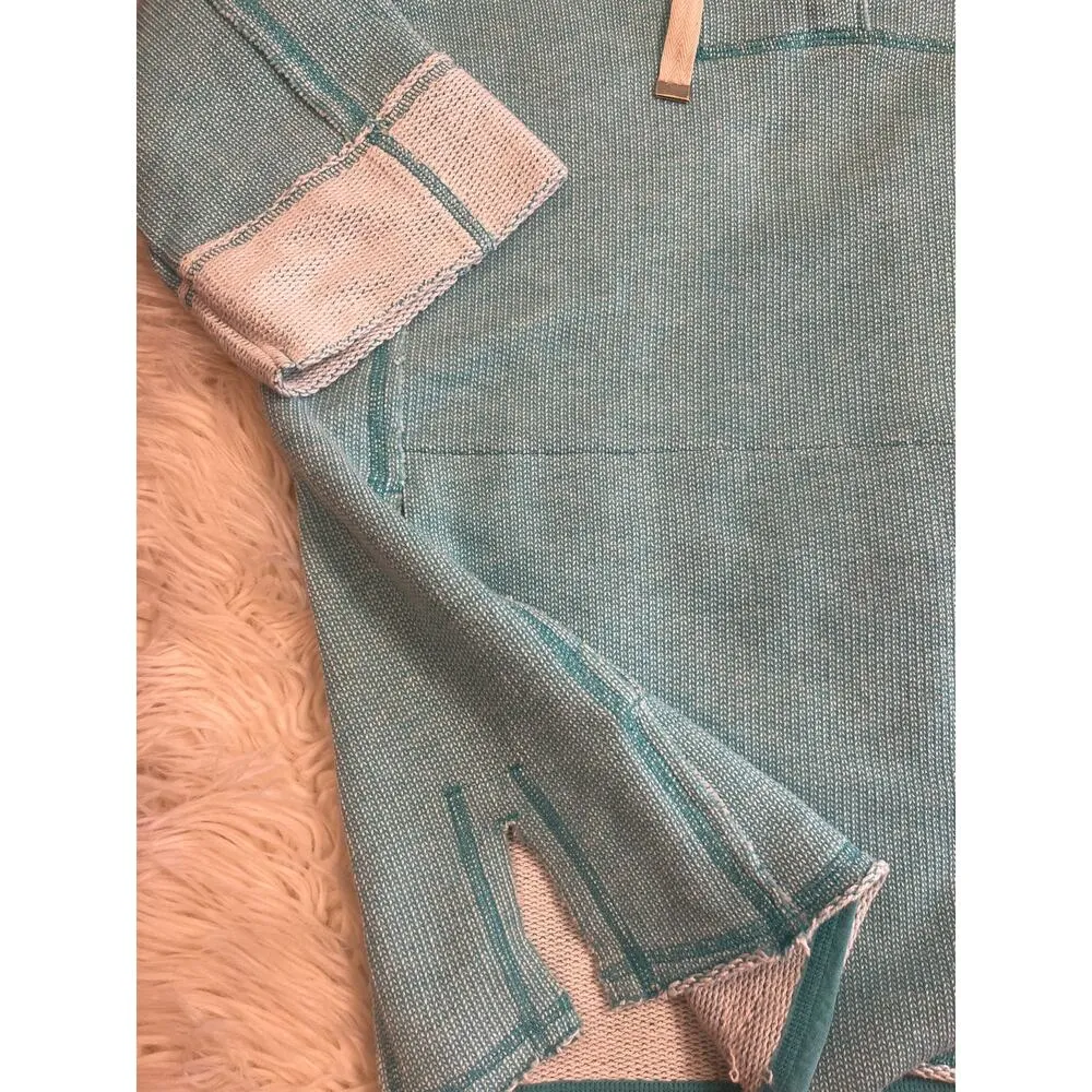 Soft Surroundings Bali Beach pullover hoodie coverup tunic top M - Image 10