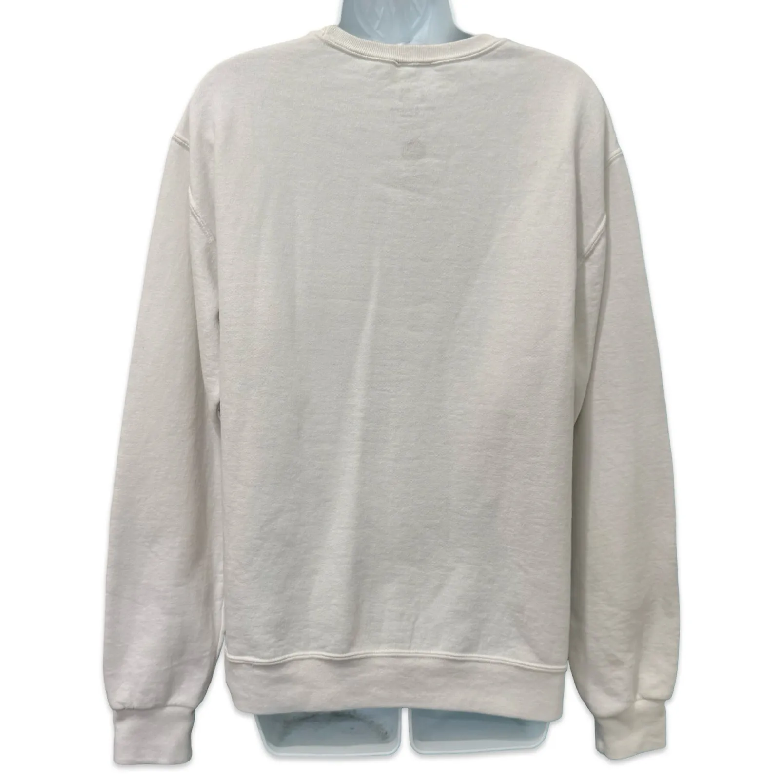 Hello Kitty Sanrio 90s Theme Geometric White Crew Neck Sweatshirt sz S Oversize - Image 5