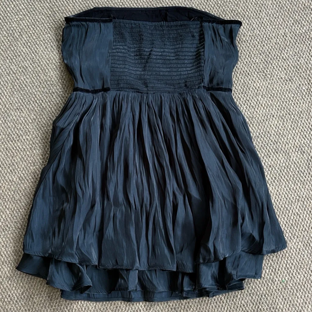 NWT Free People Daisy Strapless Mini Dress Black Size Large Retail $108.00 - Image 12