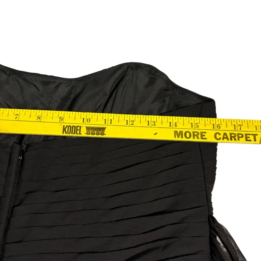 Angelina Faccenda Mori Lee Bridesmaids Lined Floor Length #20414 Black Sz 14 NWT - Image 14