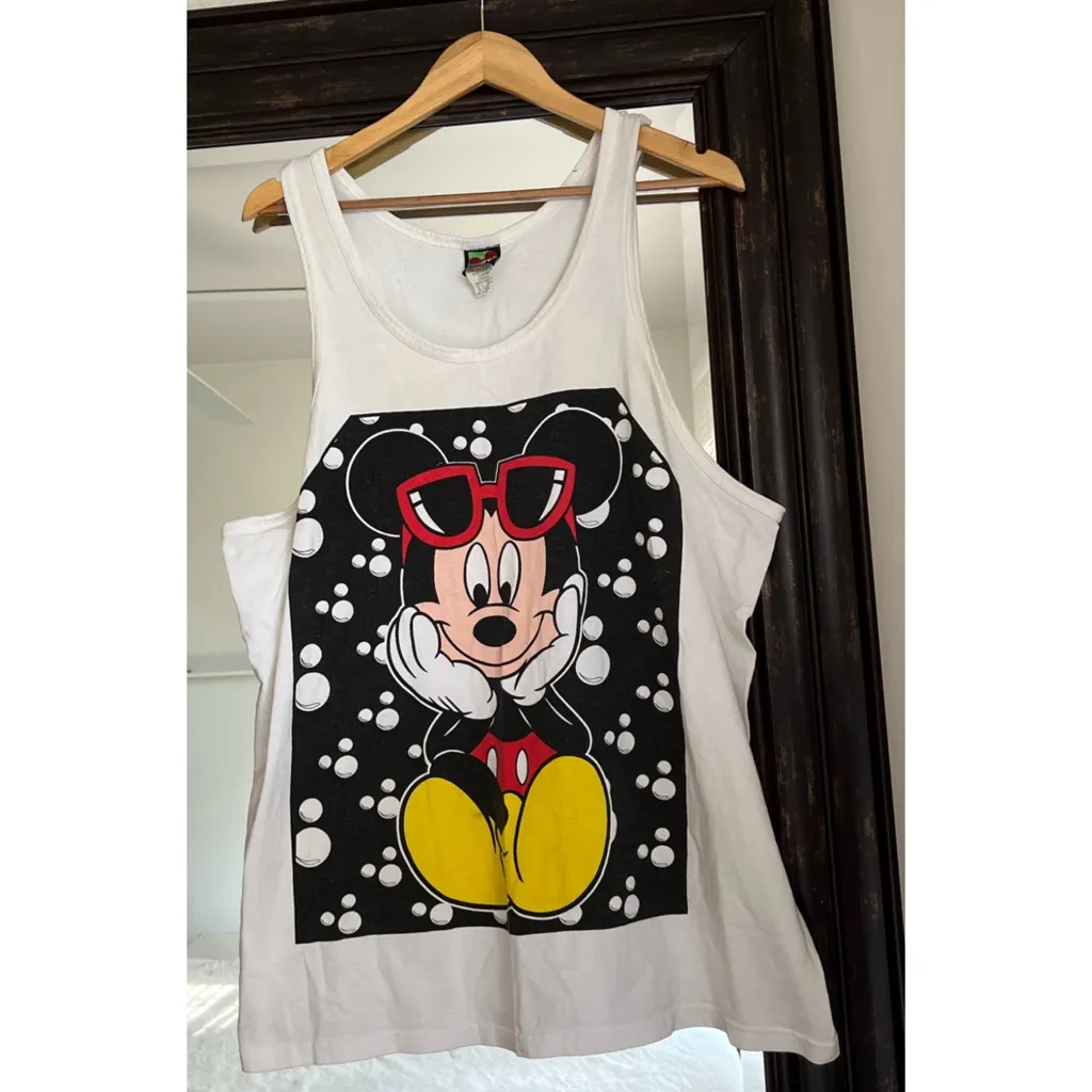 Vintage 90s Disney Mickey Mouse Tank - Image 2